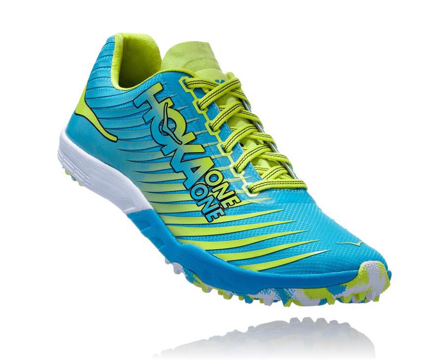 Dámske Spikes Hoka One One Sk - Evo Xc - Modre / Zelene 70312-NROT